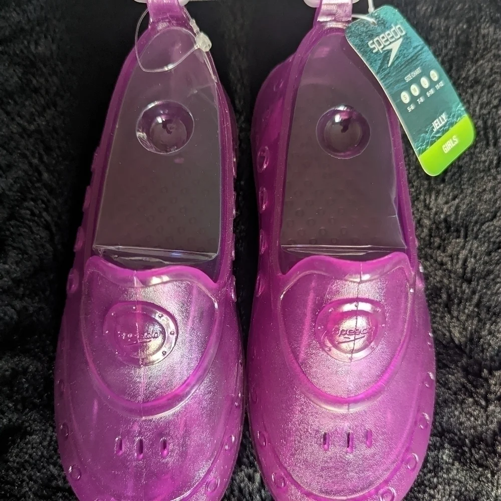 Kids Purple Jelly Aquatic Shoes